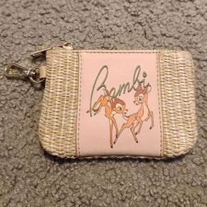Disney Bambi Woven Beige Coin Purse